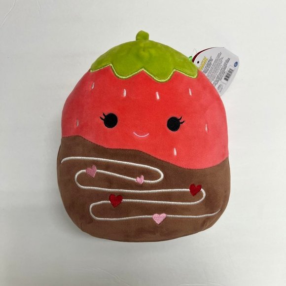 Squishmallow Scarlet Chocolate Strawberry 8" Plush Valentines 2022 - Picture 1 of 6